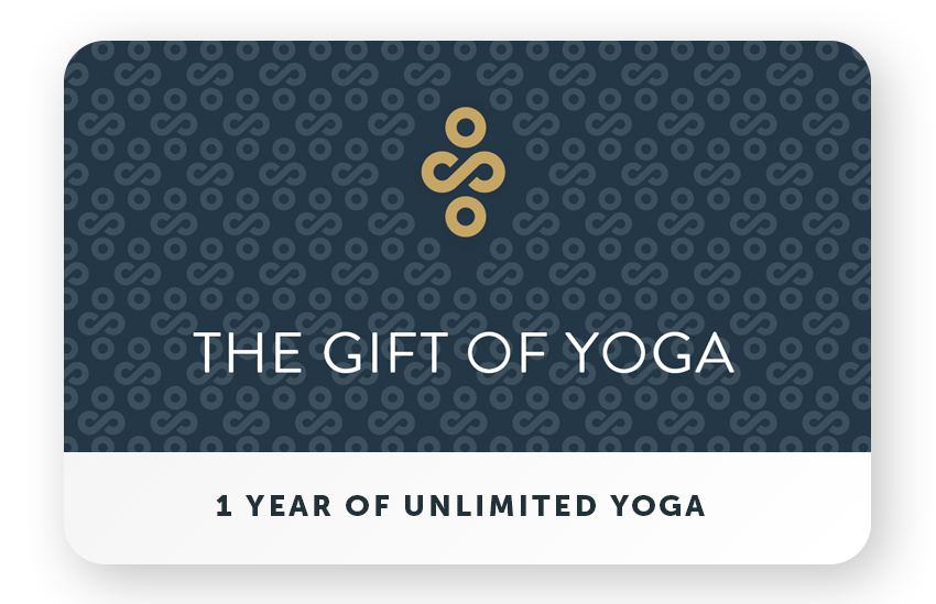 1 Year of Unlimited Yoga Gift Card